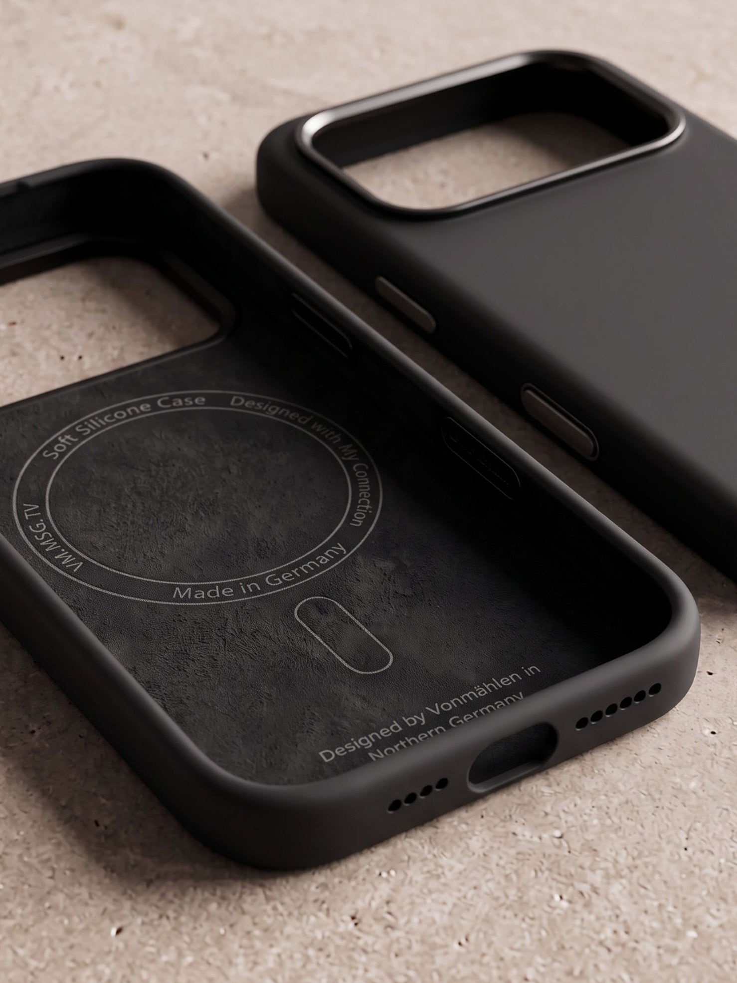 Vonmaehlen Soft Silicone Case for iPhone 18 Pro - Black