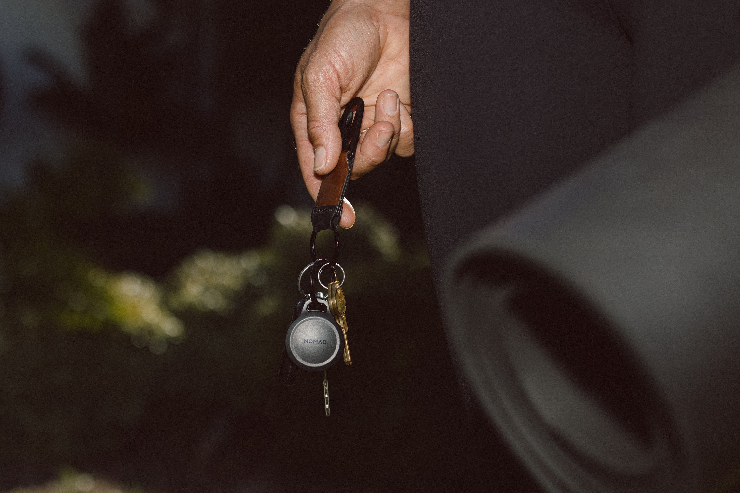 Nomad Rugged AirTag Keychain - Black - Two Pack