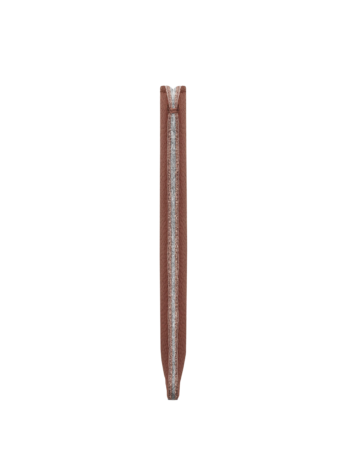 Woolnut Leather Sleeve for Passport - Cognac