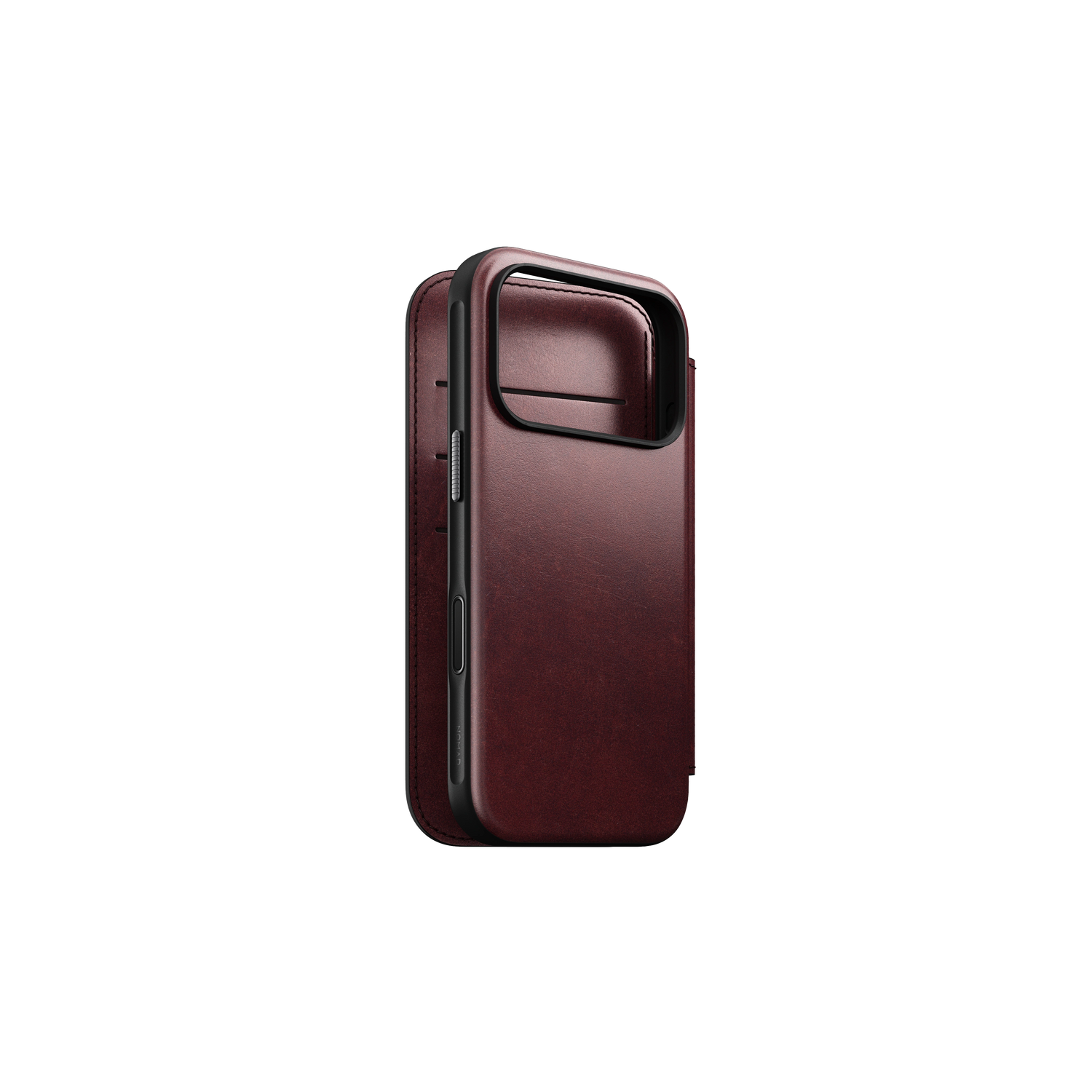 Nomad Modern Folio - Horween Leather - iPhone 17 Pro - Burgundy