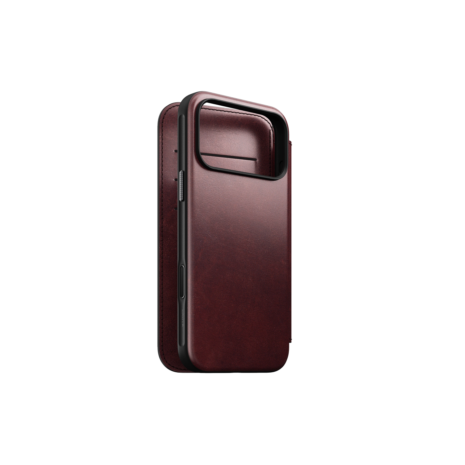 Nomad Modern Folio - Horween Leather - iPhone 17 Pro Max - Burgundy