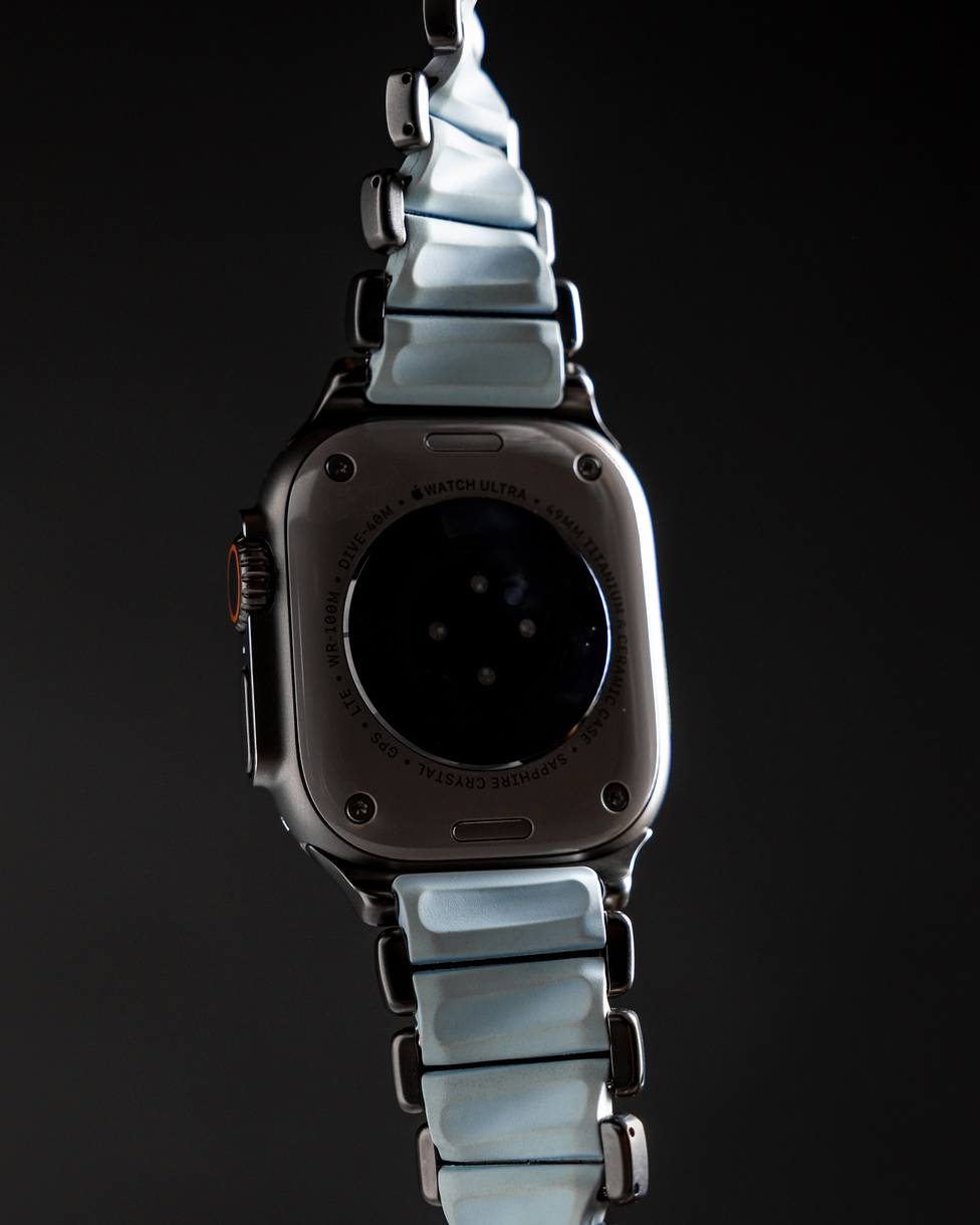 Comfortable, flexible band that moves with your wrist all day.