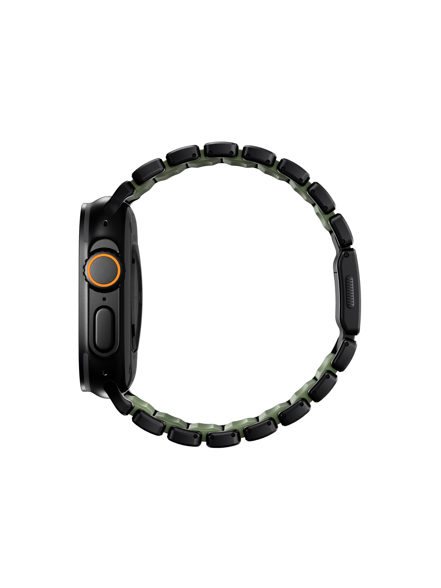 Nomad Stratos Band - 49mm - Black Titanium - Forest