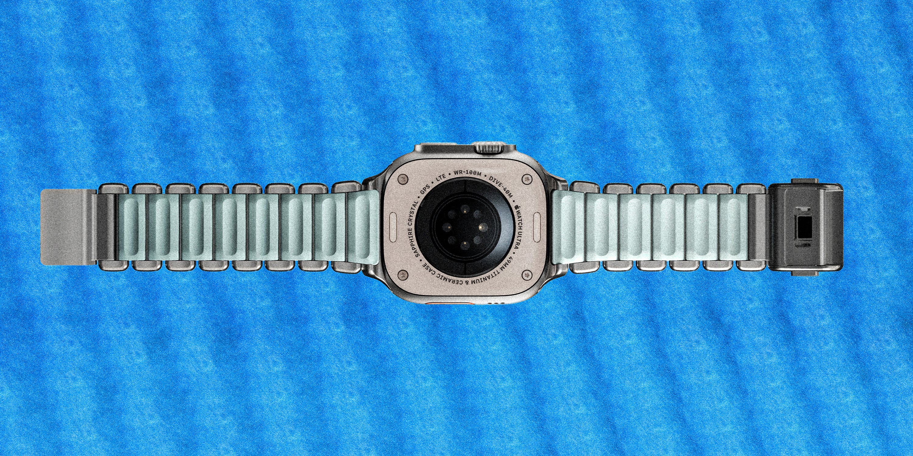 Nomad Stratos Band - Natural Titanium - Icy Blue Glow