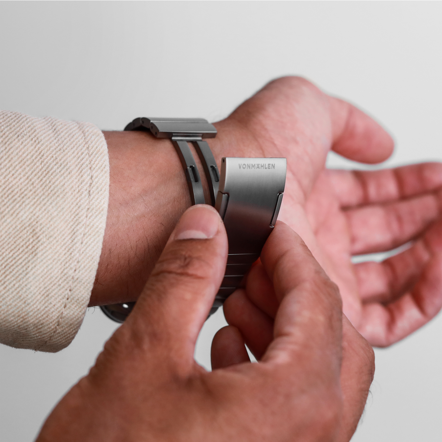 Vonmahlen Titanium Link Bracelet Pro - 46/49mm - Nature
