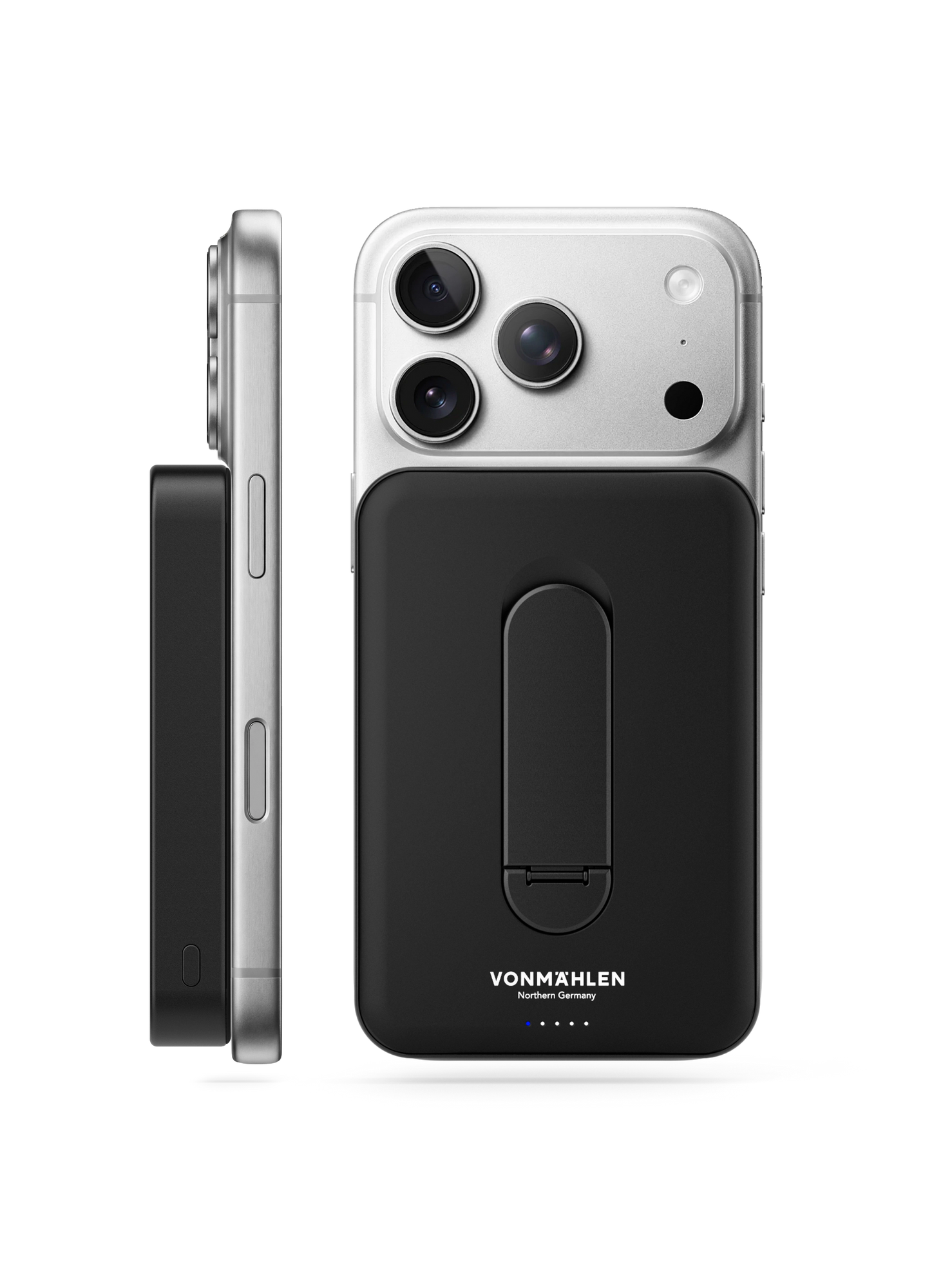Vonmahlen Evergreen Mag 10,000 mAh 15W Power Bank with Kickstand - Black