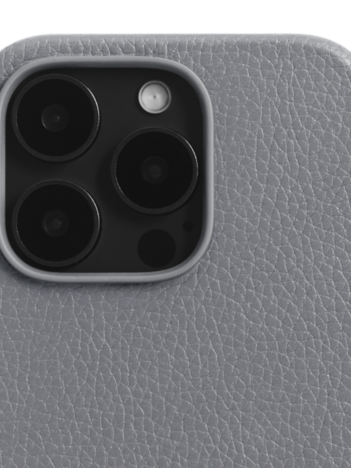 Woolnut Leather Case for iPhone 16 Pro - Grey