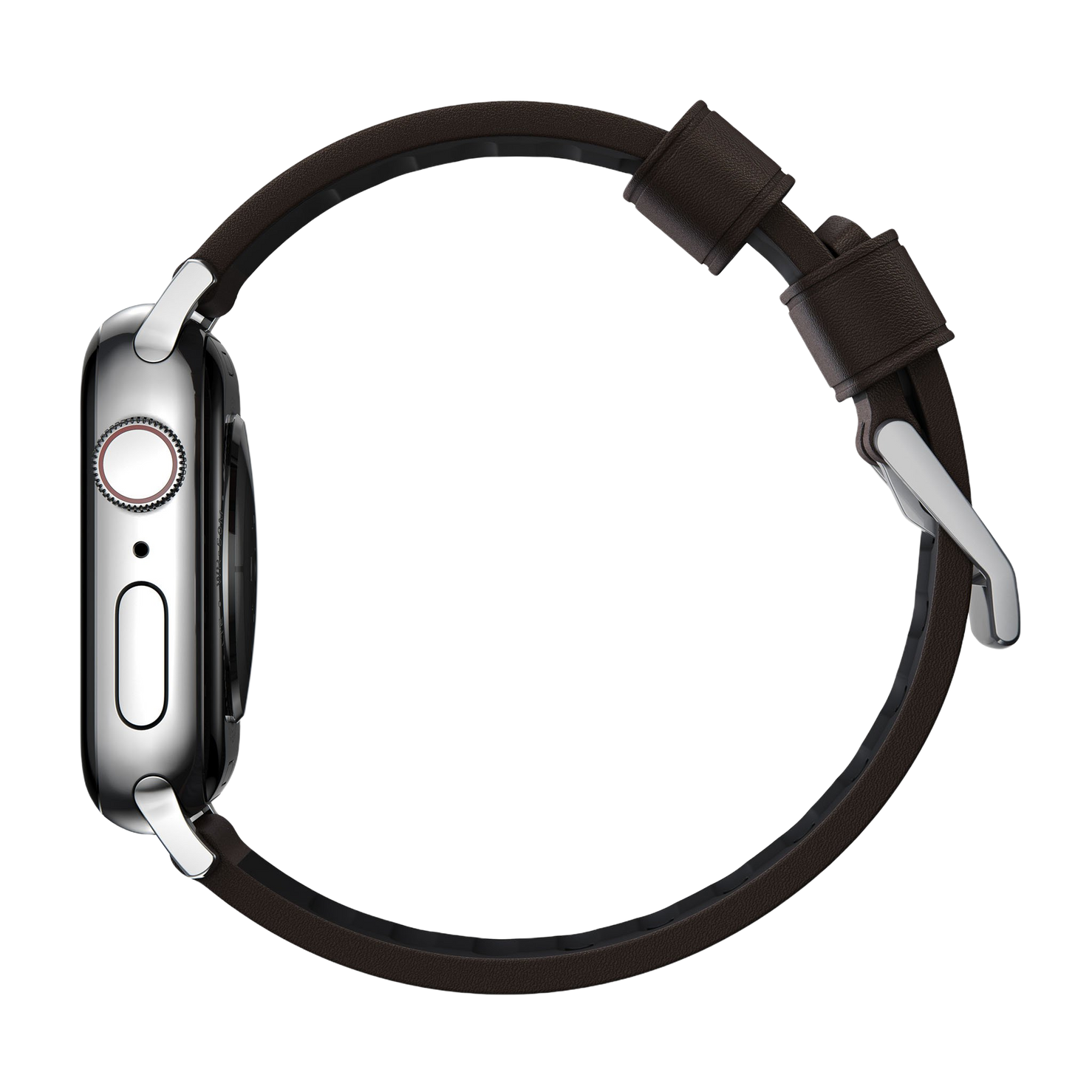 Nomad Active Band Pro - 46/49mm - Silver Hardware - Brown