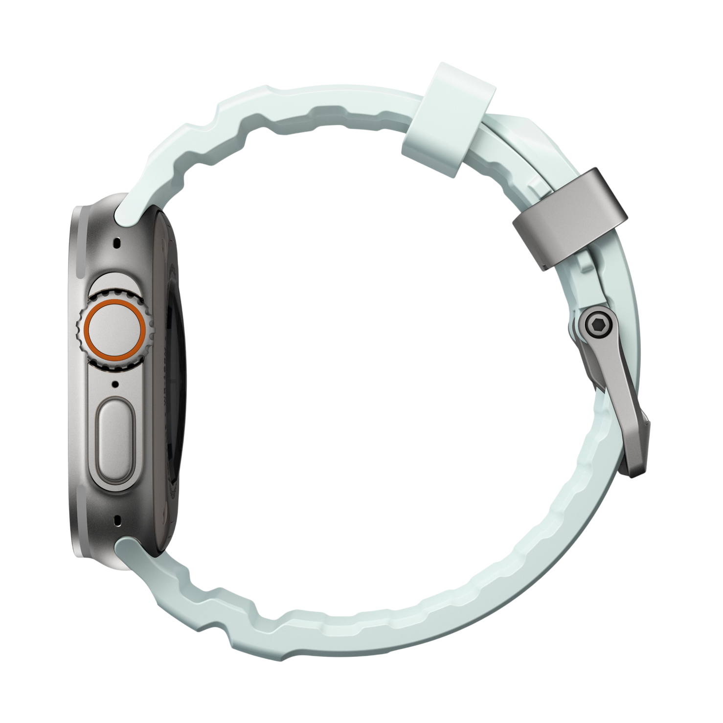 Nomad Rocky Point Band - 46/49mm - Natural Hardware - Icy Blue Glow