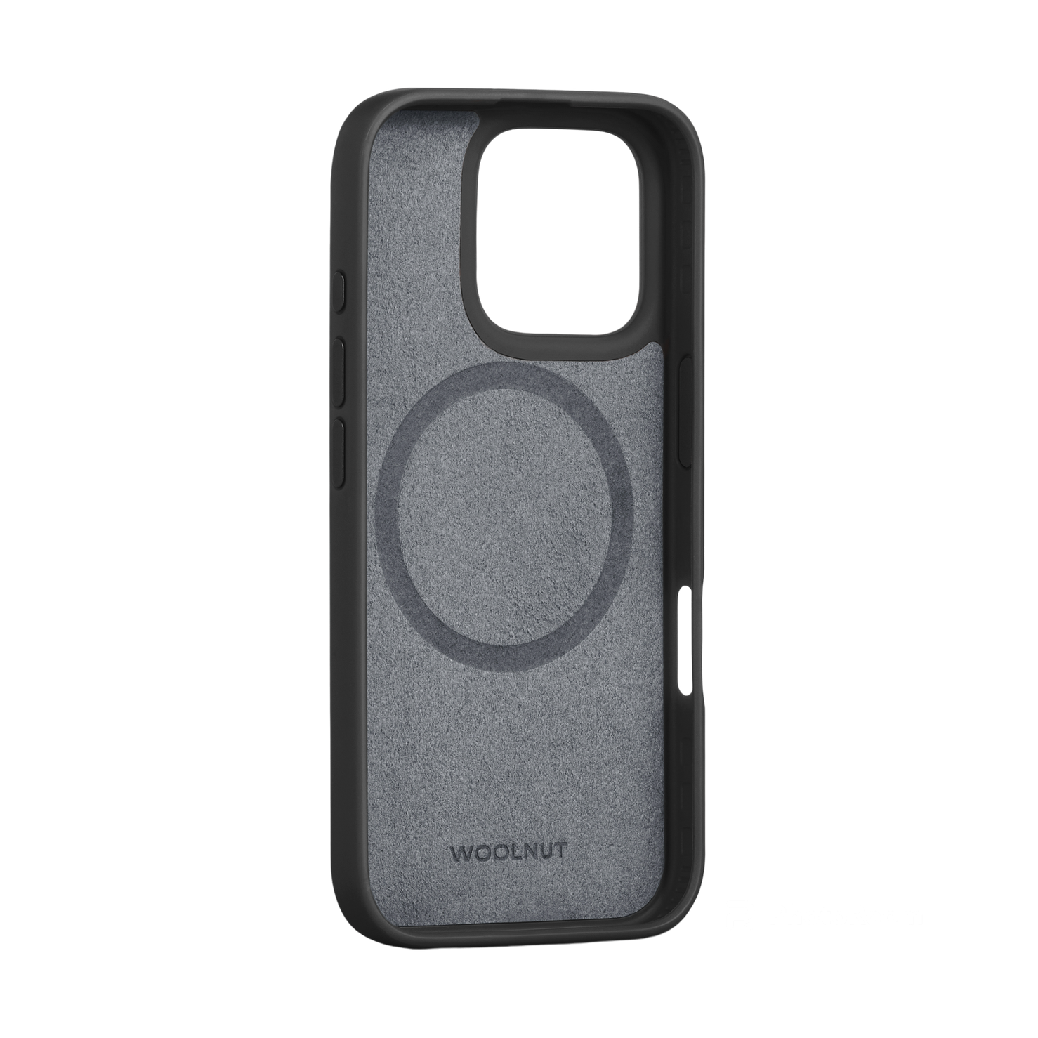 Woolnut Leather Case for iPhone 16 Pro - Black