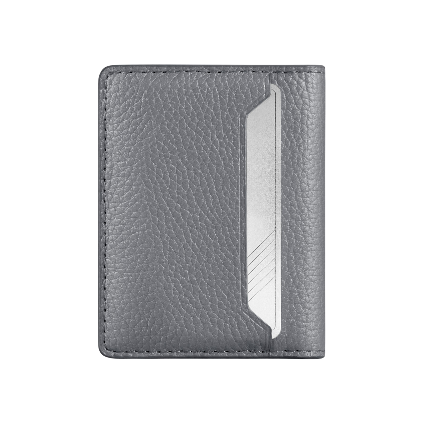 Woolnut Leather Wallet - Grey