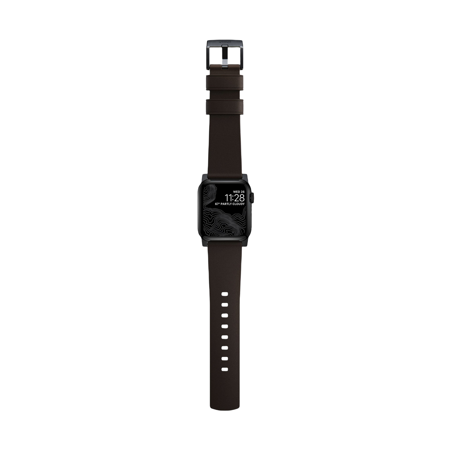 Nomad Active Band Pro - 46/49mm - Black Hardware - Brown