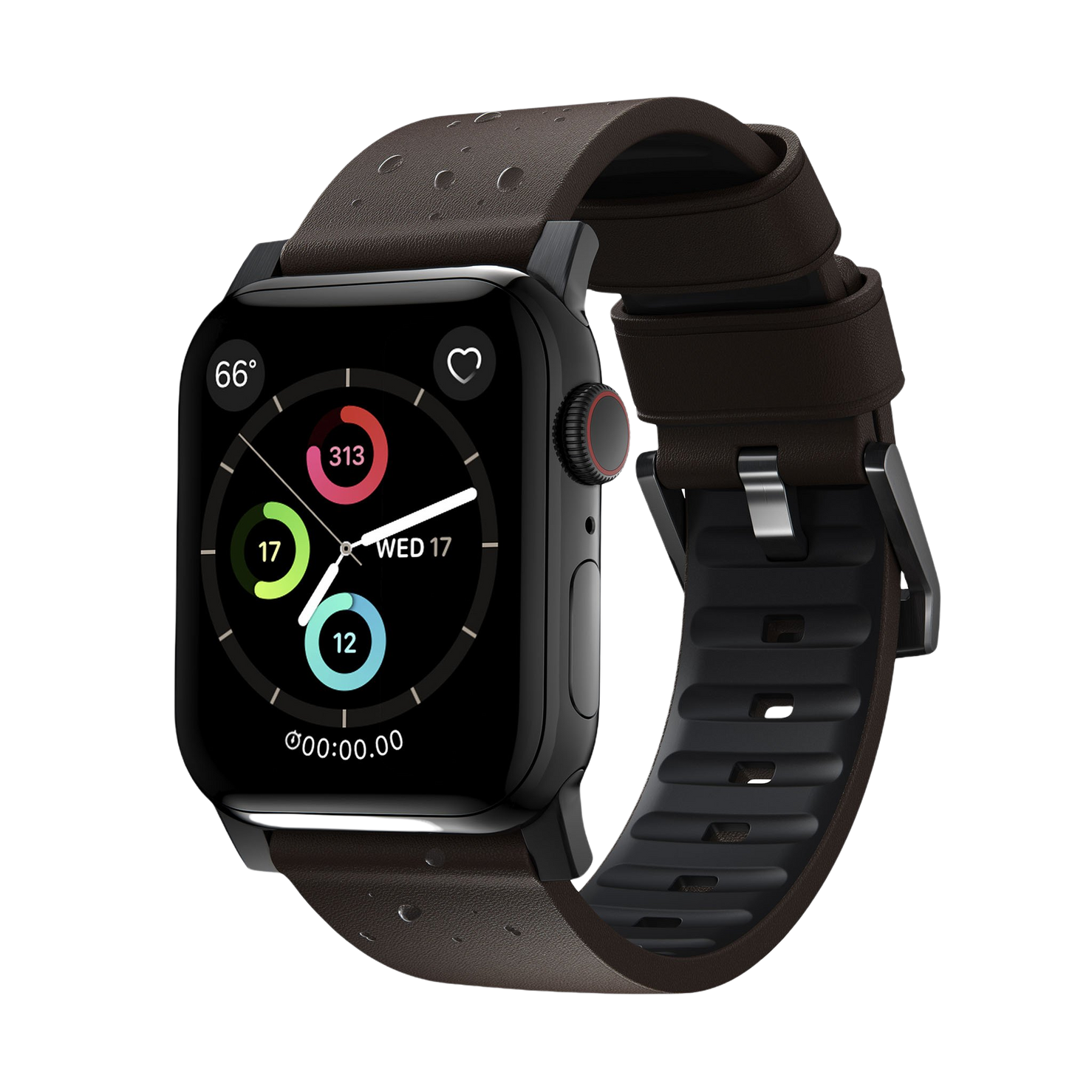 Nomad Active Band Pro - 46/49mm - Black Hardware - Brown