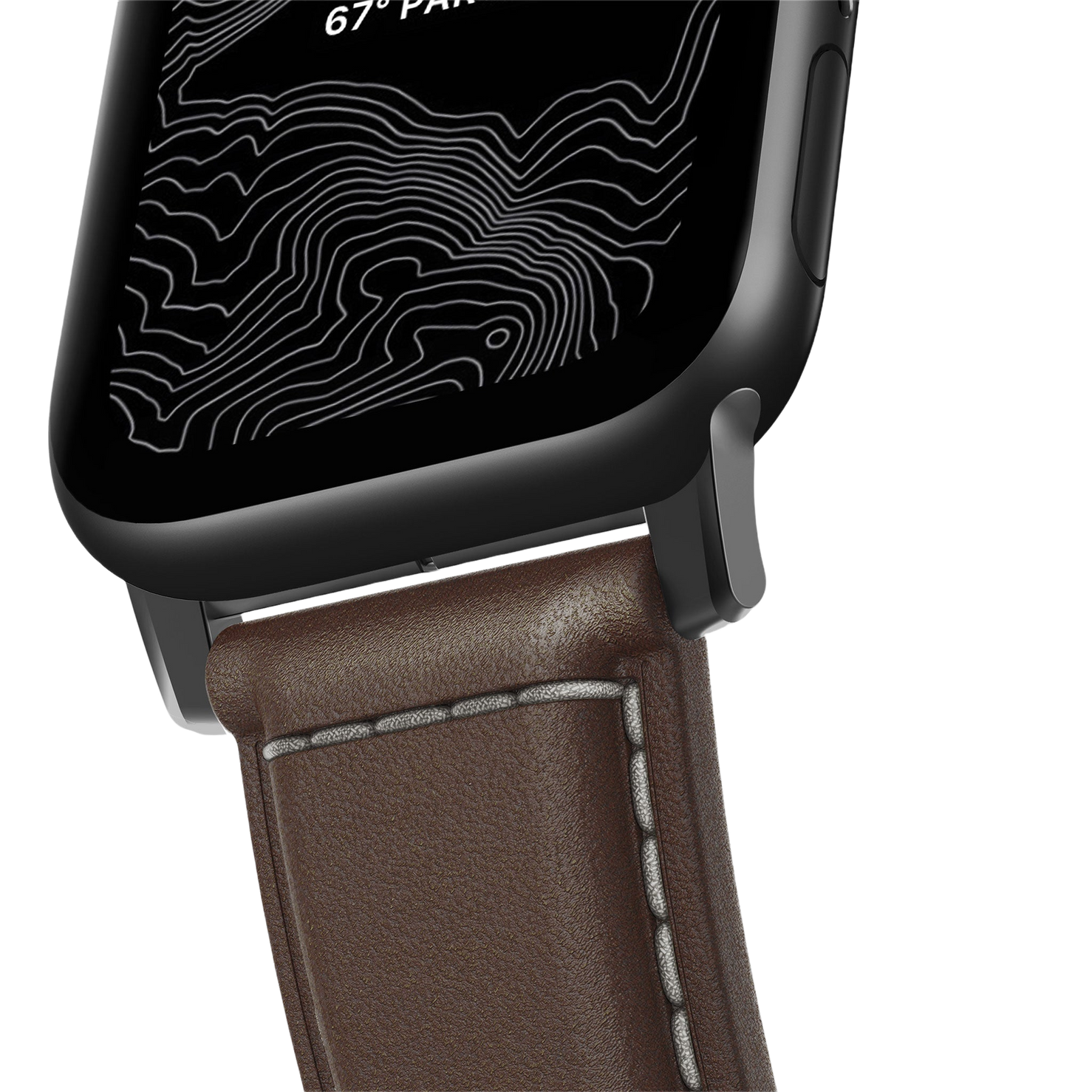 Nomad Traditional Band - 46/49mm - Black Hardware - Brown